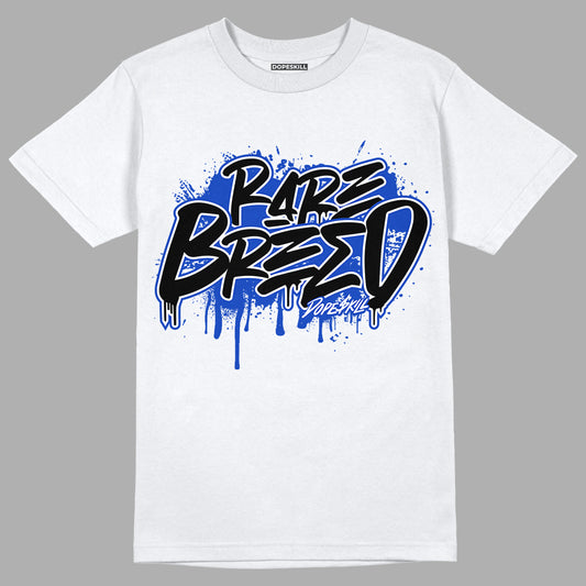 Hyper Royal 12s DopeSkill T-Shirt Rare Breed Graphic - White