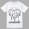 Dunk Low Panda White Black DopeSkill T-Shirt Juneteenth Heart Graphic - White 