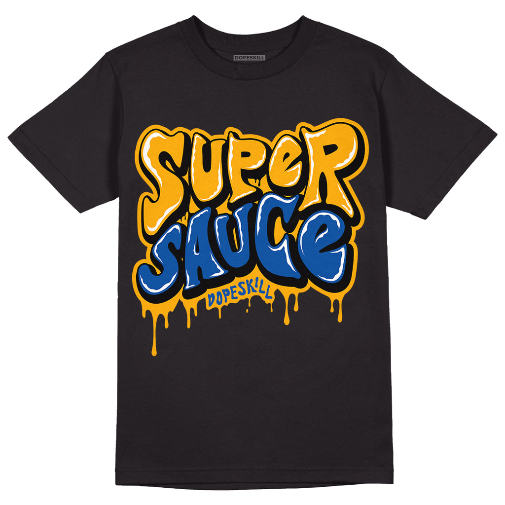 Dunk Blue Jay and University Gold DopeSkill T-Shirt Super Sauce Graphic Streetwear - Black
