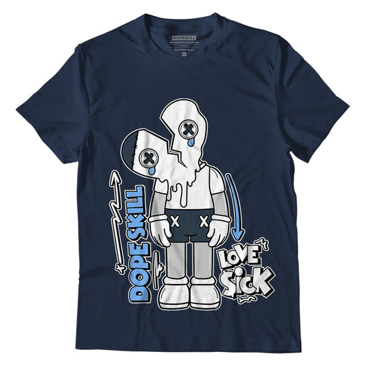 Jordan 6 Midnight Navy DopeSkill T-shirt Love Sick Boy Graphic