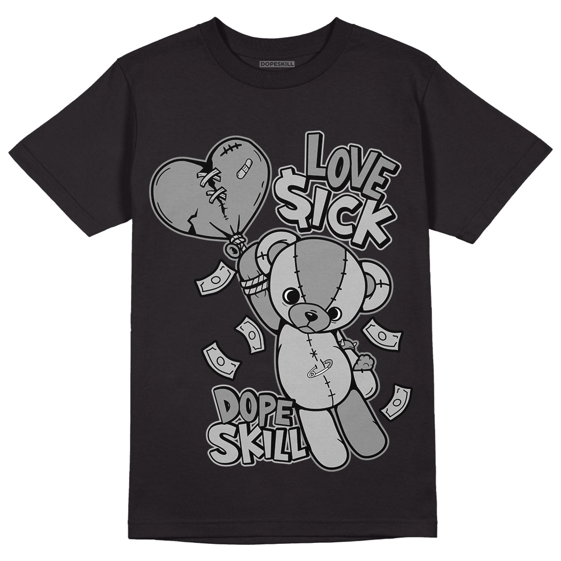 YZ 450 Utility Black DopeSkill T-Shirt Love Sick Graphic - Black