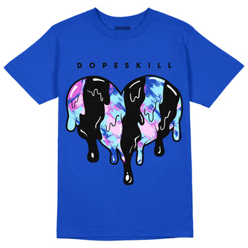 Hyper Royal 12s DopeSkill Hyper Royal T-shirt Slime Drip Heart Graphic