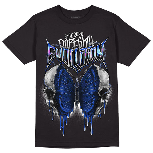Hyper Royal 12s DopeSkill T-Shirt DopeSkill Evolution Graphic - Black