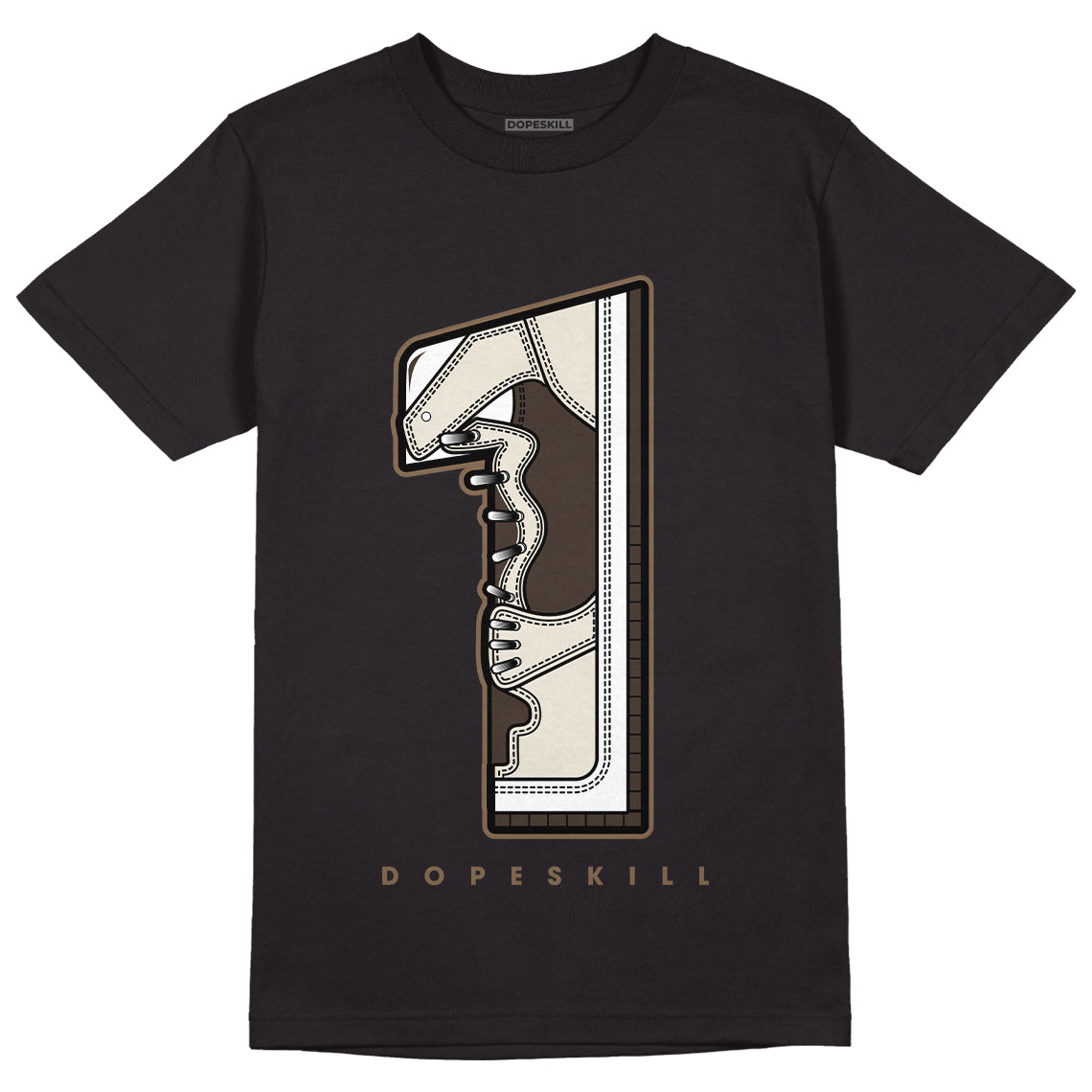 Jordan 1 Low OG “Reverse Mocha” DopeSkill T-Shirt No.1 Graphic - Black