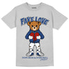 AJ 13 French Blue DopeSkill Light Steel Grey T-shirt Fake Love Graphic