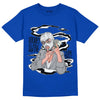 AJ 5 Racer Blue DopeSkill Racer Blue T-shirt Money Is The Motive Graphic