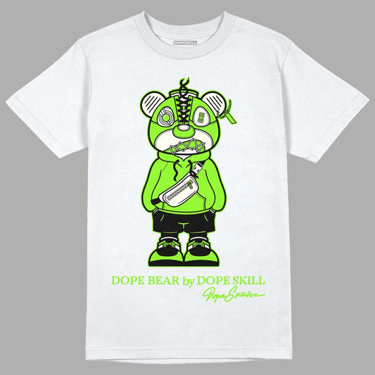 AJ 6 Electric Green DopeSkill T-Shirt Sneaker Bear Graphic