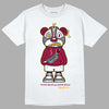 AJ 3 Cardinal Red DopeSkill T-Shirt Sneaker Bear Graphic