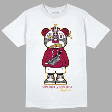 AJ 3 Cardinal Red DopeSkill T-Shirt Sneaker Bear Graphic