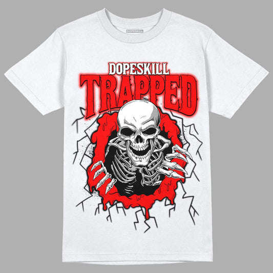 AJ 9 Chile Red DopeSkill T-Shirt Trapped Halloween Graphic