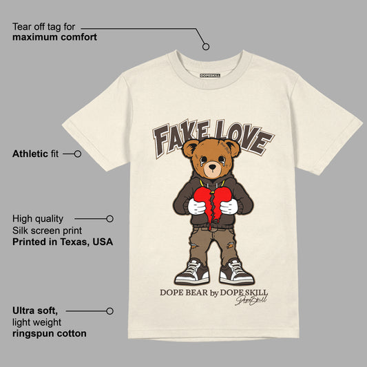 AJ 1 Low OG “Reverse Mocha” DopeSkill Sail T-shirt Fake Love Graphic