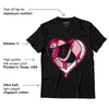 AJ 1 Mid Coral Chalk DopeSkill T-Shirt Heart AJ 1 Graphic