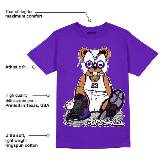 AJ 13 Court Purple DopeSkill Purple T-shirt Greatest Graphic