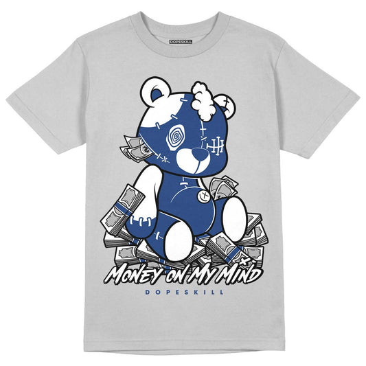 AJ 13 French Blue DopeSkill Light Steel Grey T-shirt MOMM Bear Graphic