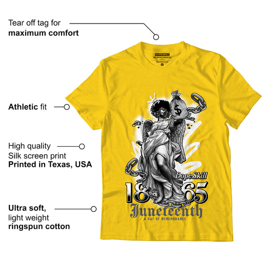 AJ 4 Lightning DopeSkill Tour Yellow T-shirt Juneteenth Graphic