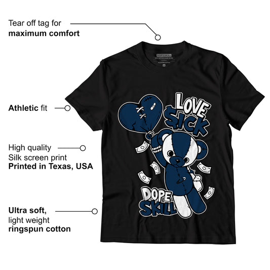 AJ 13 Brave Blue DopeSkill T-Shirt Love Sick Graphic