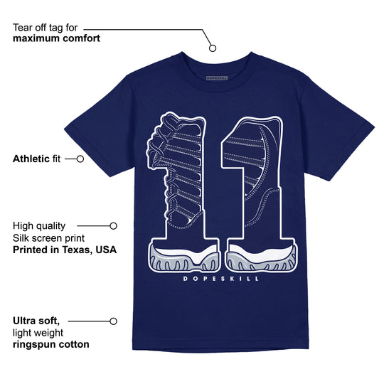 Midnight Navy 11s DopeSkill T-shirt No.11 Graphic