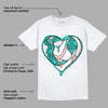 Green Snakeskin Dunk Low DopeSkill T-Shirt Heart AJ Graphic