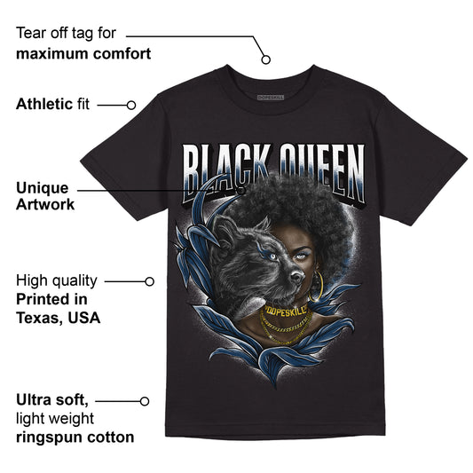Brave Blue 13s DopeSkill T-Shirt New Black Queen Graphic