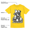 AJ 4 Lightning DopeSkill Tour Yellow T-shirt MOMM Bear Graphic