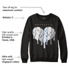 Black Metallic Chrome 6s DopeSkill Sweatshirt Slime Drip Heart Graphic