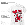 AJ 1 Low Bred Toe DopeSkill T-Shirt Love Sick Graphic