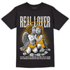 Taxi Yellow Toe 1s DopeSkill T-Shirt Real Lover Graphic - Black 