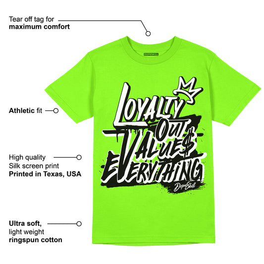 Neon Green Collection DopeSkill Neon Green T-shirt LOVE Graphic