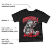 Red Thunder 4s DopeSkill Toddler Kids T-shirt Sick Bear Graphic