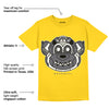 AJ 4 Lightning DopeSkill Tour Yellow T-shirt Monk Graphic