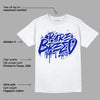 Racer Blue White Dunk Low DopeSkill T-Shirt Rare Breed Graphic