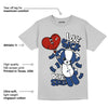 AJ 13 French Blue DopeSkill Light Steel Grey T-shirt Love Sick Graphic