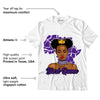 AJ 3 Dark Iris DopeSkill T-Shirt Black Queen Graphic