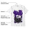 AJ 3 Dark Iris DopeSkill T-Shirt New Paid In Full Graphic