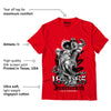 AJ 4 Red Thunder DopeSkill Red T-shirt Juneteenth Graphic