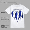 Racer Blue White Dunk Low DopeSkill T-Shirt Slime Drip Heart Graphic