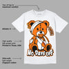 Orange Black White DopeSkill T-Shirt Hurt Bear Graphic