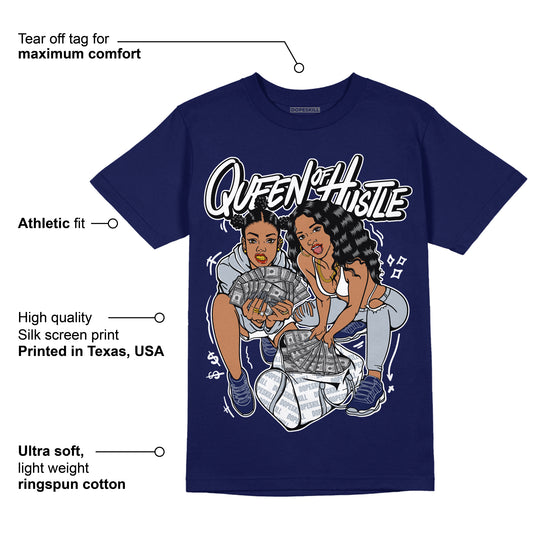 Midnight Navy 11s DopeSkill T-shirt Queen Of Hustle Graphic