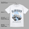 AJ 6 Midnight Navy DopeSkill White T-Shirt Slow Burn Graphic