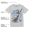 AJ 13 French Blue DopeSkill Light Steel Grey T-shirt Gettin Bored With This Money Graphic