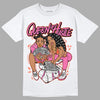 Jordan 5 GS Pinksicle DopeSkill T-Shirt Queen Of Hustle Graphic - White 