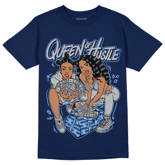 Georgetown 6s DopeSkill College Navy T-shirt Queen Of Hustle Graphic