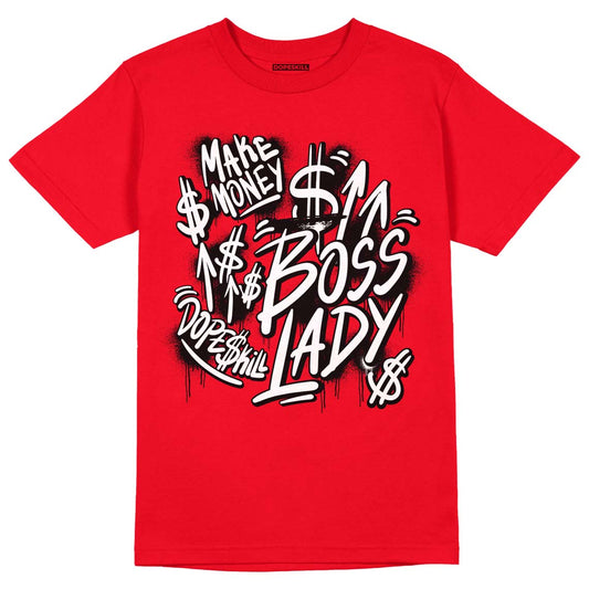 AJ 9 Chile Red DopeSkill Chile Red T-shirt Boss Lady Graphic