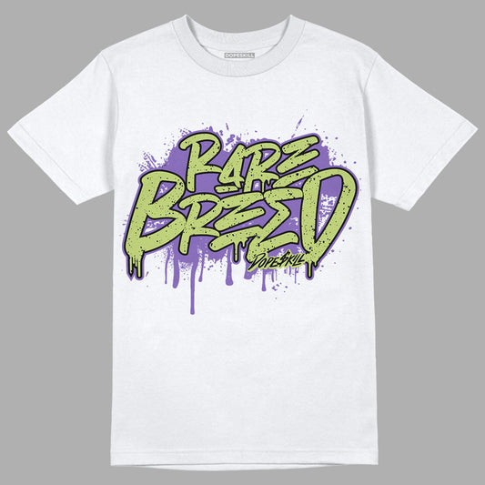 Jordan 4 Canyon Purple DopeSkill T-Shirt Rare Breed Graphic - White 