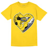 AJ 4 Lightning DopeSkill Tour Yellow T-shirt Heart AJ 4 Graphic