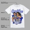 Racer Blue White Dunk Low DopeSkill T-Shirt Queen Of Hustle Graphic