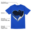 Hyper Royal 12s DopeSkill Hyper Royal T-shirt Heart AJ 12 Graphic