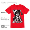 AJ 4 Red Thunder DopeSkill Red T-shirt Hurt Bear Graphic