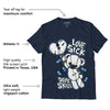 AJ 6 Midnight Navy DopeSkill T-shirt Love Sick Graphic