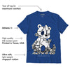 AJ 13 Brave Blue DopeSkill Navy T-shirt MOMM Bear Graphic